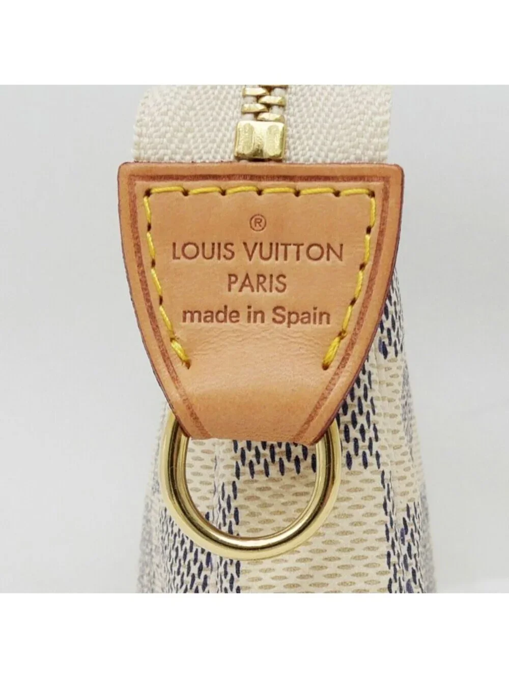 Louis Vuitton Pochette Soir Damier Azur Shoulder Bag Strap